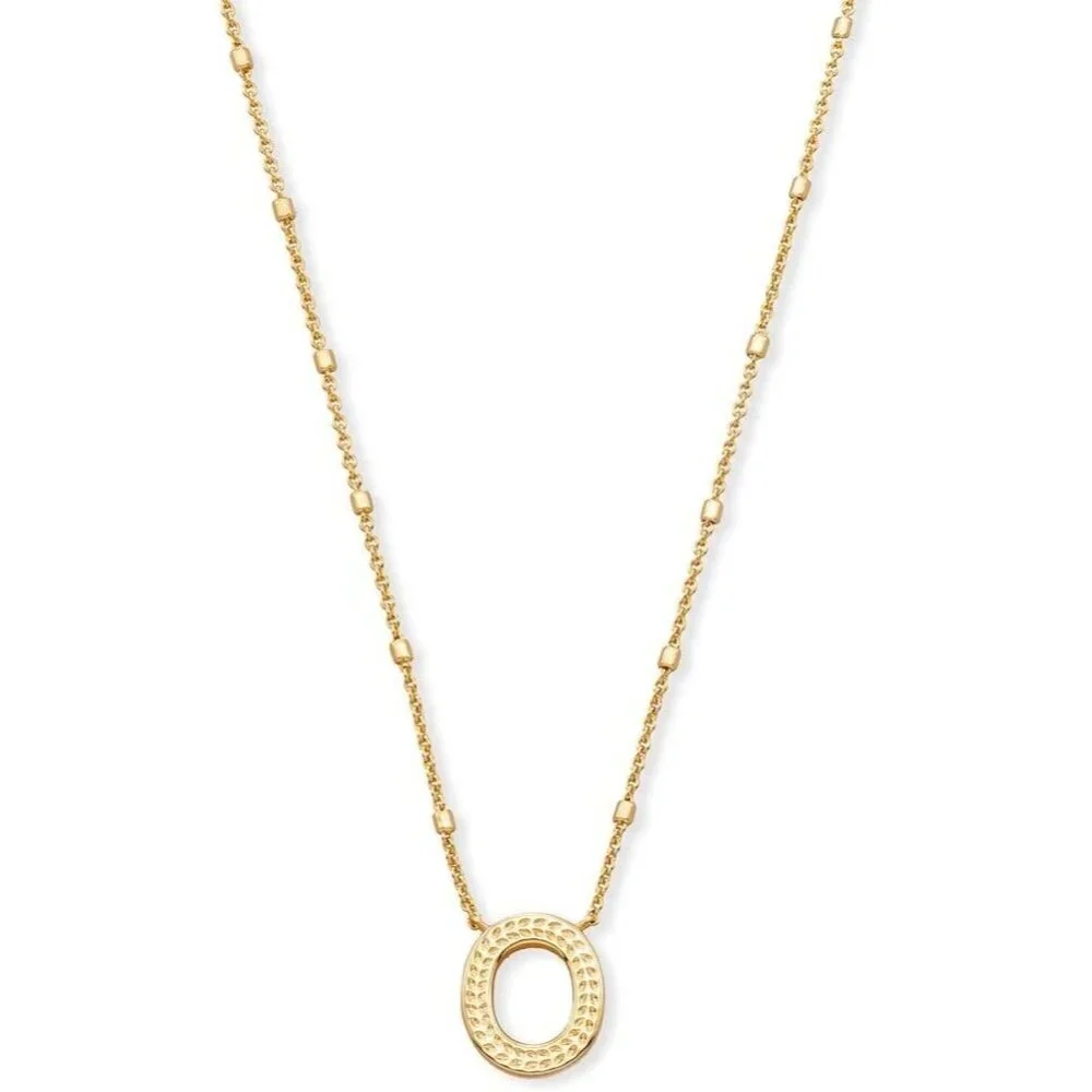 Letters N pendant necklace for women fashion jewelry 14k gold plated brass